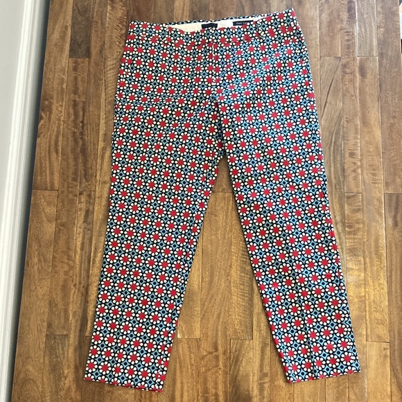 NWT NEVER WORN J. Crew Collection Kaleidoscope cafe capri pants, size 8 - Picture 7 of 7